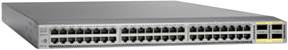 Cisco N6K-C6001-64T | 48x 10GBase-T | 4x 40G QSFP+ uplinks | No PoE | 1RU | NX-OS LAN Base