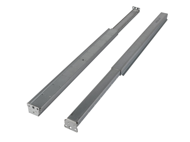 Gray metal drawer slides with silver hardware in HPE JQ059A rack mount kit