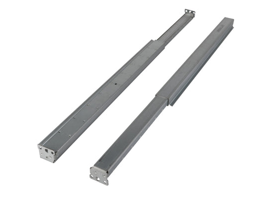 Gray metal drawer slides with silver hardware in HPE JQ059A rack mount kit