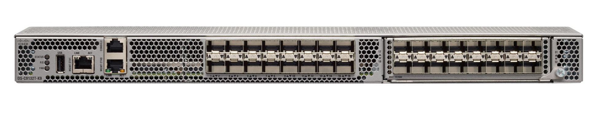 HPE Q9D35B silver server rack with black accents and 32x32G Fibre ports