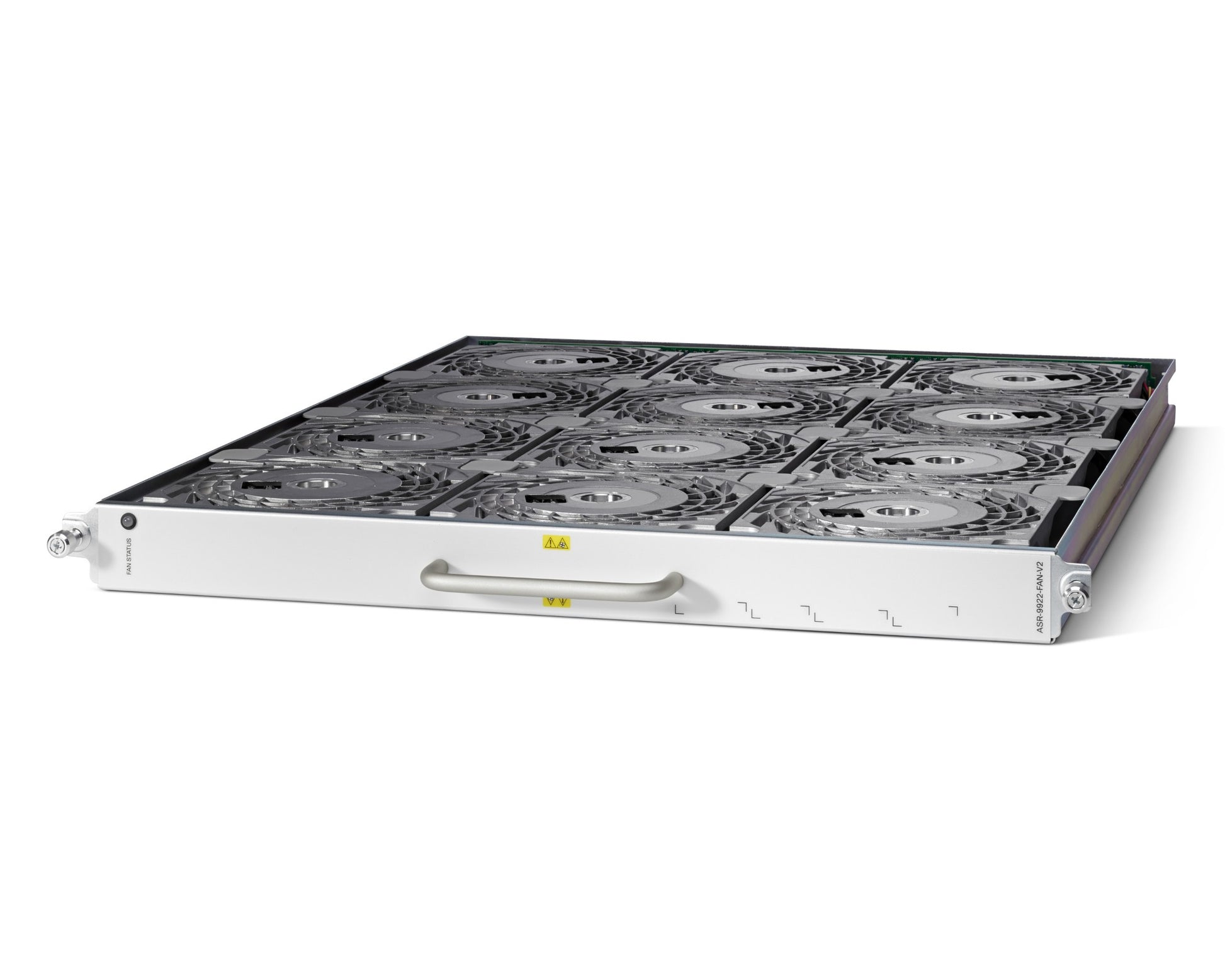 Cisco A9K-9922-FAN-V2 white server rack fan tray with black handles