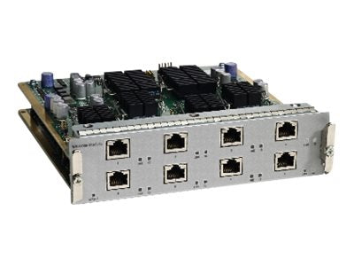Cisco WS-X4908-10G-RJ45 | 8x 10GBASE-T (RJ-45) half card | 10GbE copper, up to 100 m Cat6a/7 | for Catalyst 4900M