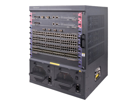HPE JD239C FlexNetwork 7506 chassis rack with 13U 6 slots and redundant PSUs