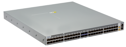 Silver metal arista dcs-7132lb-48y4c-f 48-port 25g switch with 4x 100g qsfp28 ports and fpga chipset