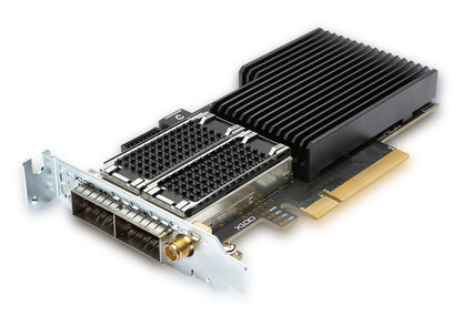 Cisco NXN-K3P-8X SmartNIC with black silver heatsink and PCIe slot