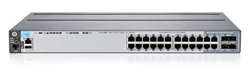 Aruba J9726A HP 2910 switch with black ports and silver body