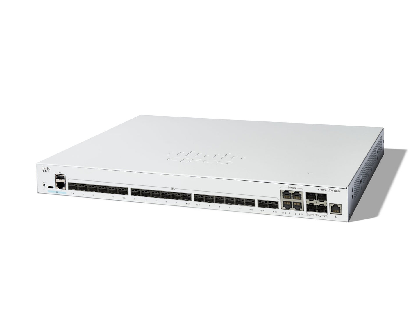 Cisco C1300-24XS | 24x 10G SFP+ (4 shared uplinks), Non-PoE, license-free L2/L3