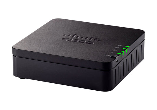 Cisco ATA191-3PW-K9 | 2x FXS SIP ATA | 10/100 Ethernet (1x RJ-45) | SIPv2 | T.38 FoIP | G.711/G.729/G.722 | TLS/SRTP | 802.1Q VLAN | Ext PSU (5V) | No PoE