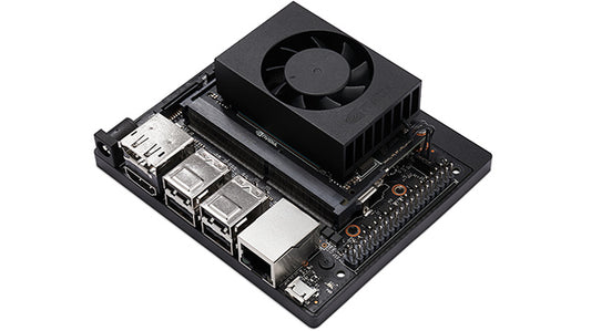 NVIDIA 900-83668-0000-000 | Xavier NX Dev Kit | 6-core Carmel, 384-core Volta + 48 Tensor | 8GB LPDDR4x | microSD boot, M.2 NVMe | GbE, 4x USB, HDMI/DP | up to 21 TOPS