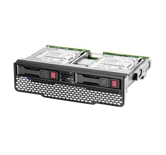 Black HPE P36675R-B21 2x 2.5in SFF hot-swap drive cage with red indicator lights for Gen10 Plus servers