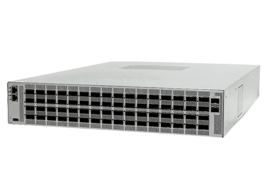 Cisco 8122-64EHF-O | 64x800G OSFP, 2RU fixed; PoE: none; uplinks: none; license: Open