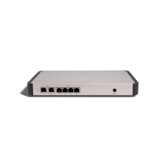 Cisco C8111-G2-MX silver black 6-port network switch rear view