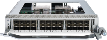 Cisco 86-MPA-24Z-M silver server rack with black mesh and 24x SFP28 slots