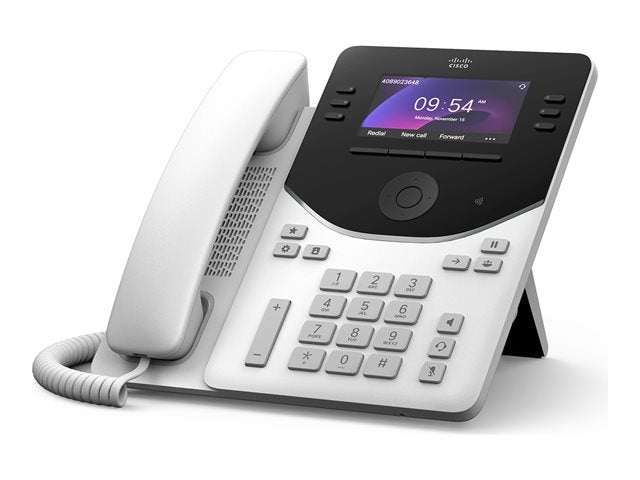 Cisco 8841 VoIP desk phone in white with color LCD and HD audio