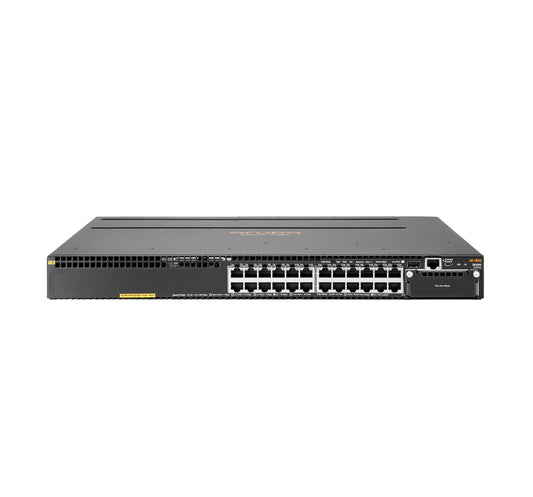 Aruba JL073A | 24x 1G PoE+ (802.3at, Class 4) | 1x modular uplink slot (options: 4x10G SFP+ or 2x40G QSFP+) | enterprise L3, no license required
