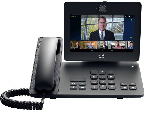 Cisco CP-DX650-K9 | Android video deskphone, 7in capacitive touchscreen, 720p camera, dual GigE switch, Bluetooth, USB, PoE Class 3