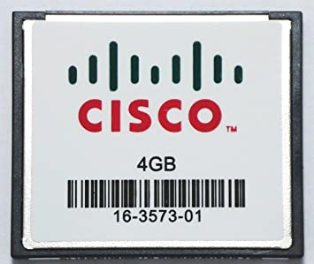 Cisco MEM-CF-4GB 4GB CompactFlash card with red green logo