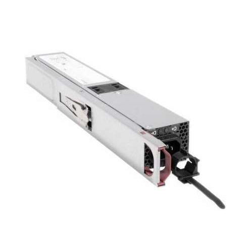 Silver metallic cisco pwr-c2-1600wac-iup 1600w ac 80+ titanium port-inlet power supply with black connectors and red latch