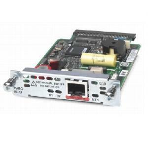 Cisco HWIC-1B-U module with black silver circuit board and Ethernet port