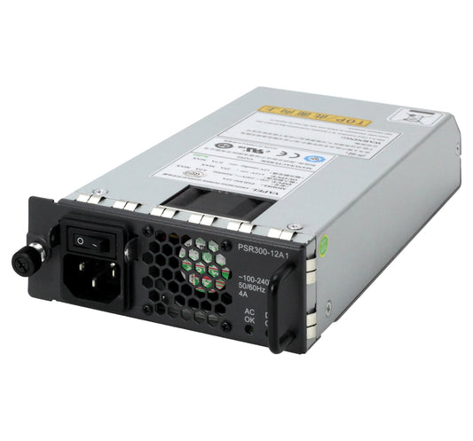 HPE JG527A 300W modular switch PSU with D-shaped connector