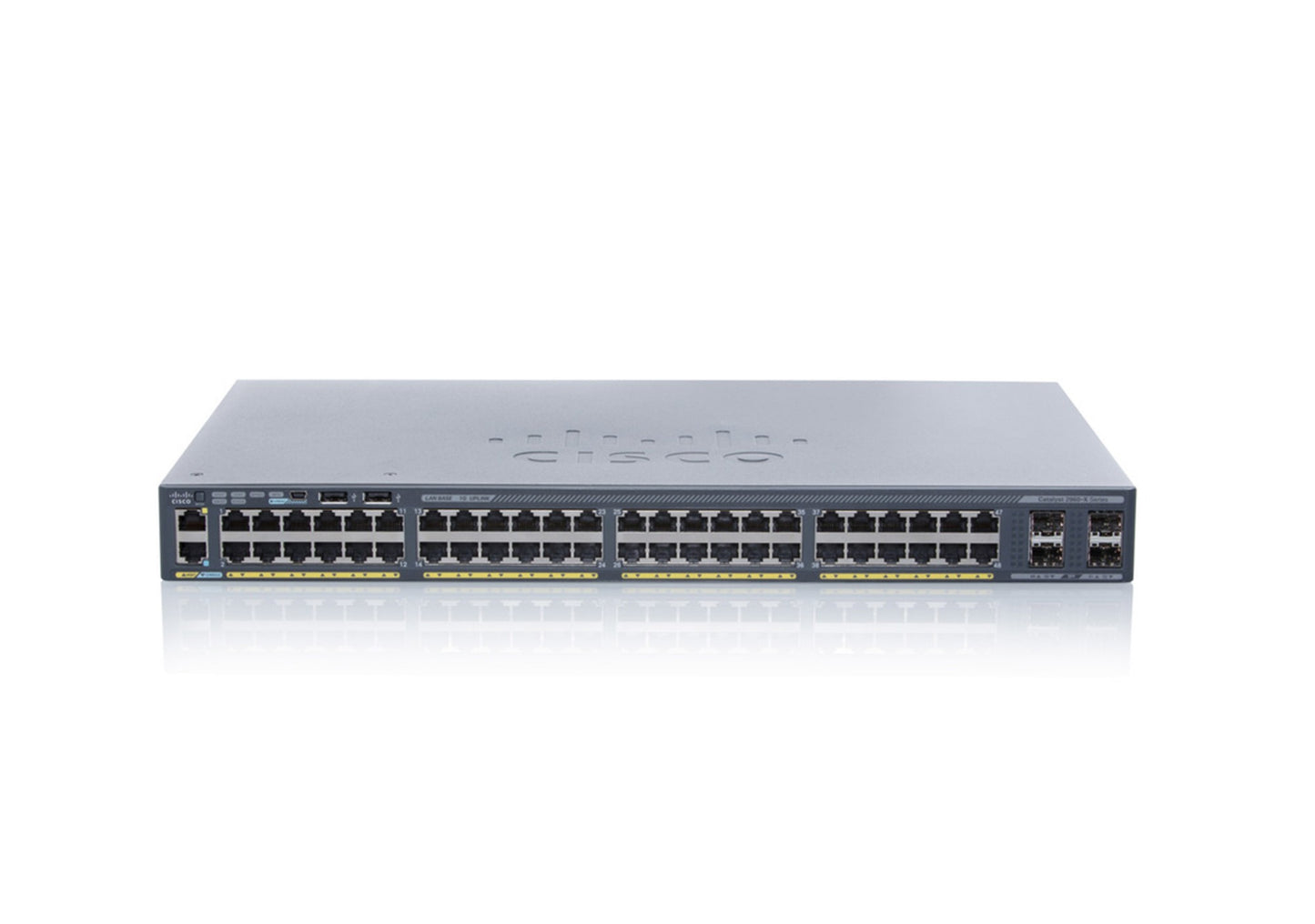 Cisco WS-C2960X-48FPD-L 48-port PoE+ switch with 10G uplinks