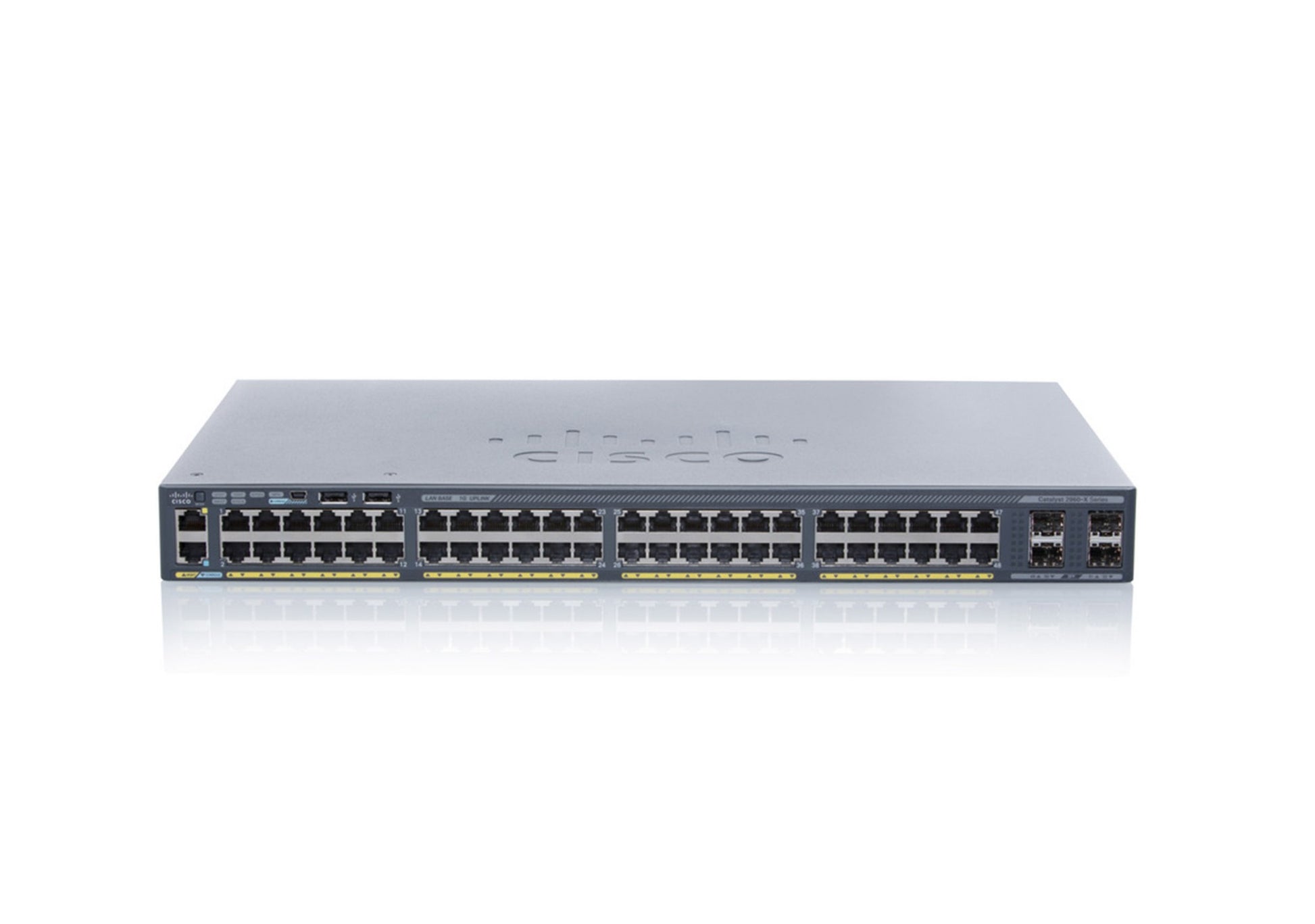 Cisco WS-C2960X-48FPD-L 48-port PoE+ switch with 10G uplinks