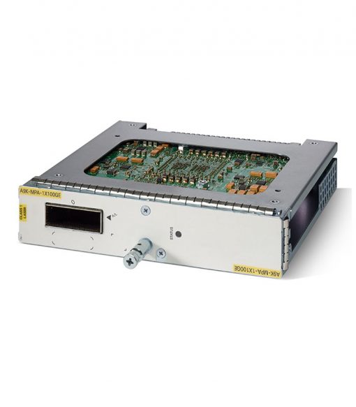 Cisco A9K-MPA-1X100G-FC 100G port adapter in silver enclosure