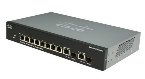 Cisco SG300-10PP-K9-AU black silver PoE network switch