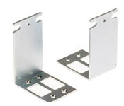 Cisco ACS-1800-RM-19 silver metal rack mount bracket with screw holes