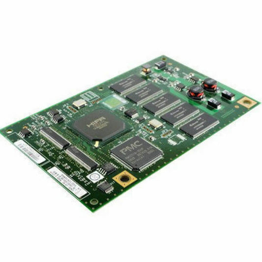 Cisco AIM-VPN/SSL-2 with green circuit board, PMIC chips, red capacitors
