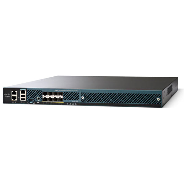 Cisco AIR-CT5508-12-K9 | Wireless Controller | 8x 1GbE | Licensed for 12 APs | 802.11a/b/g/n/ac (Wave 1) | LAG, N+1 HA