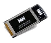 Cisco AIR-PCM352 802.11b PC Card adapter with sleek switch module