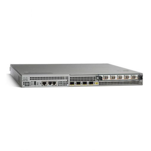 Cisco ASR1001-4X1GE enterprise router with 8x 1GE ports and dual PSU