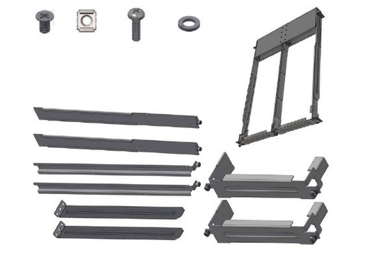 NVIDIA 930-9NRKT-00JG-000 | 19-inch rack-mount kit for compatible 1U switch, brackets and screws