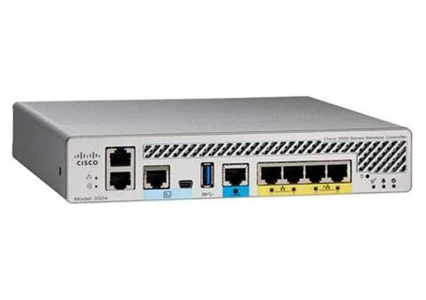 Cisco AIR-CT3504-K9 | 1x mGig (1/2.5/5G) + 4x 1G; uplinks: mGig/1G; license: AP add-on