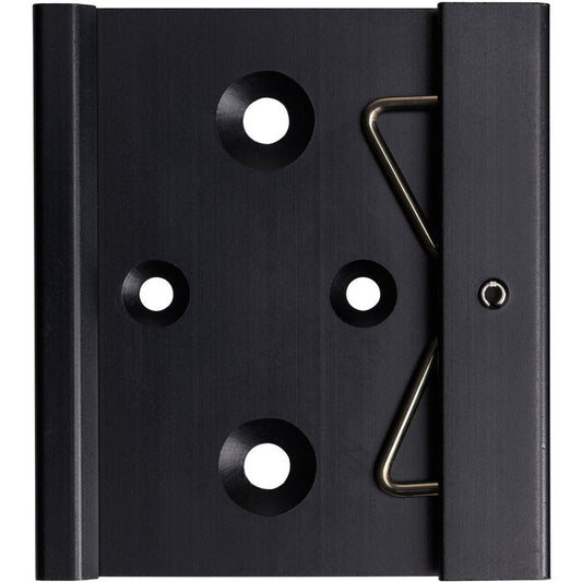 Cisco IR1101-DINRAIL black matte door hinge with metal latch and screw holes