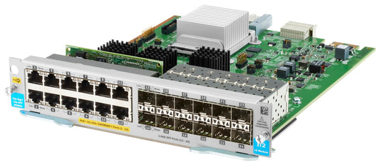 Aruba J9989A | 24-port: 12x 10/100/1000 PoE+ (802.3at) RJ45 + 12x 1G SFP (MACsec), license-free, zl2 v3
