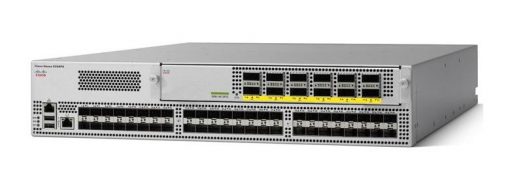 Cisco N9K-C9396PX | 48x 1/10G SFP+ downlinks | 12x 40G QSFP+ uplinks | PoE: none | NX-OS Essentials/Advantage licensing