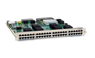 Cisco C6800-48P-TX-XL | 48x 10/100/1000 RJ-45 | PoE+ (802.3at) | uplinks: via chassis fabric | tier: XL (DFC4-XL)
