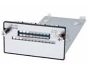 Cisco C3KX-NM-BLANK silver metal HDD bay bracket with black plastic mounts