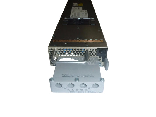 Cisco C6880-X-3KW-DC 3000W DC PSU silver with black mesh buttons