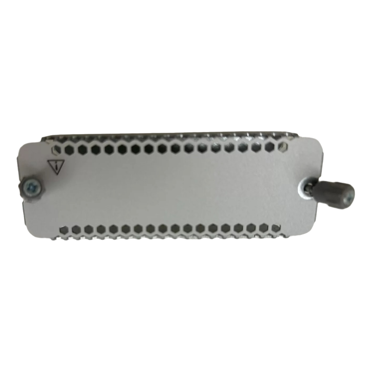 Cisco C8200-NIM-BLANK silver connector plate with holes and screws