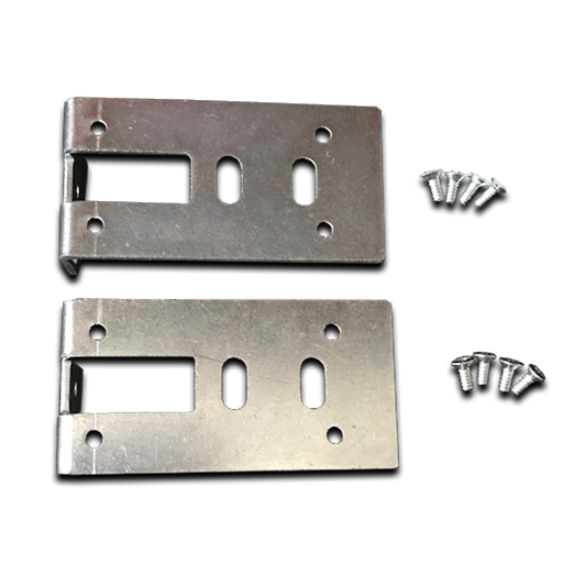 Cisco C8200-RM-19-1R 19-inch 1RU rack mount kit with front-mount ears, screws, stainless steel door lock plate set, and mounting hardware
