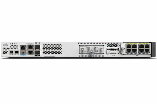 Cisco Catalyst 9500 white switch with Ethernet ports, sleek design