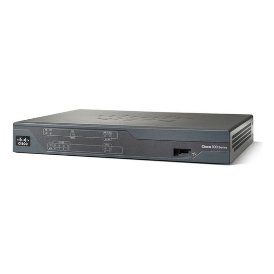 Cisco 881-SEC-K9 router black with FE ports and sleek design