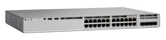 Cisco C9200L-24PXG-4X-E silver switch with black ports