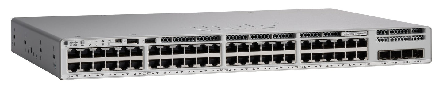 Cisco C9200L-48PXG-4X-A switch with 48 PoE+ ports and 4x 10G uplinks