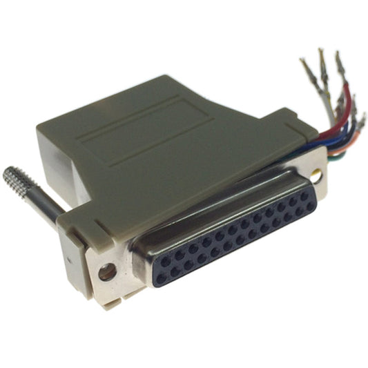 Cisco CAB-25AS-FDTE | Terminal adapter | RJ45 (console rollover) to DB25 female | RS-232 DTE | Async/console pinout