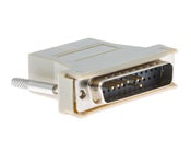 Cisco CAB-5MODCM RJ-45 to DB-25M RS-232 modem adapter with 37-pin D-sub connector