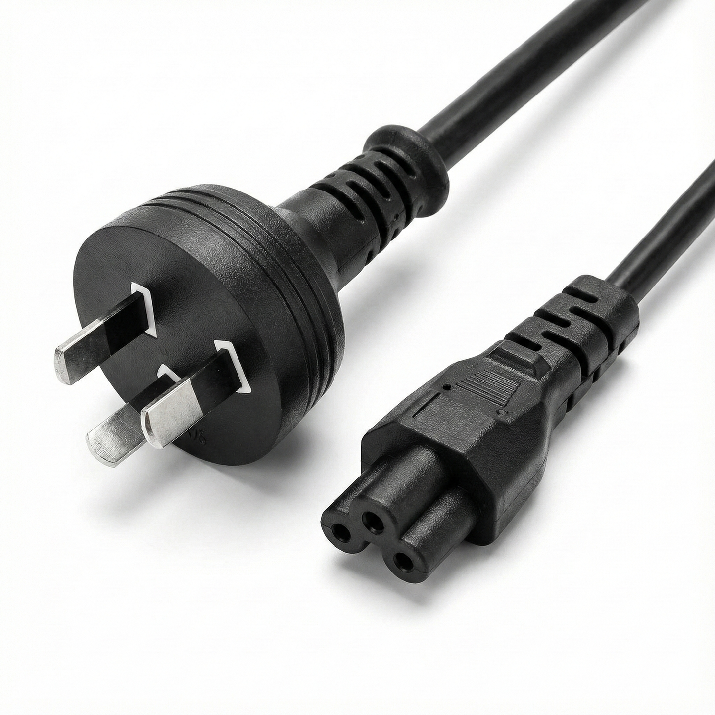 Australian 3-pin AU plug to C5 cloverleaf power cord, 10A 1.8m
